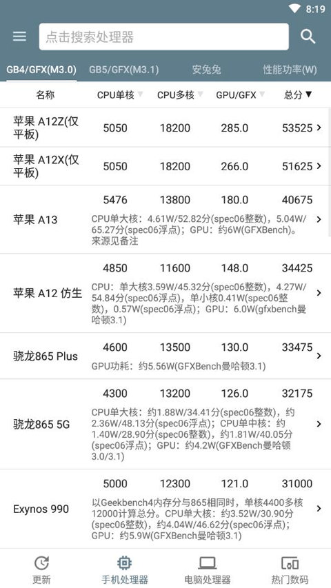 性能排行官方版图2