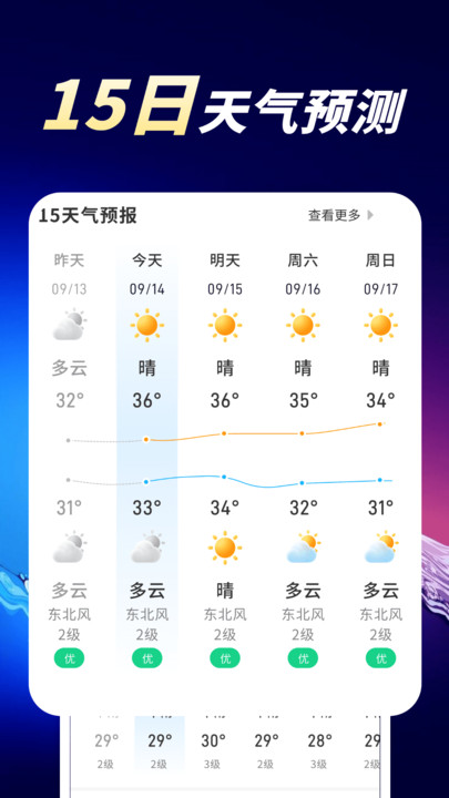 天气预报分秒报软件