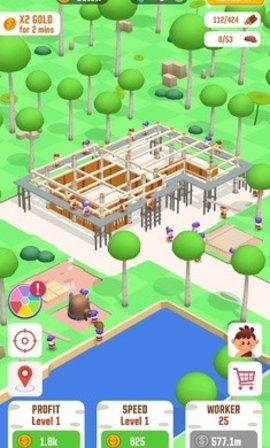 闲置丛林：生存建筑大亨免费版