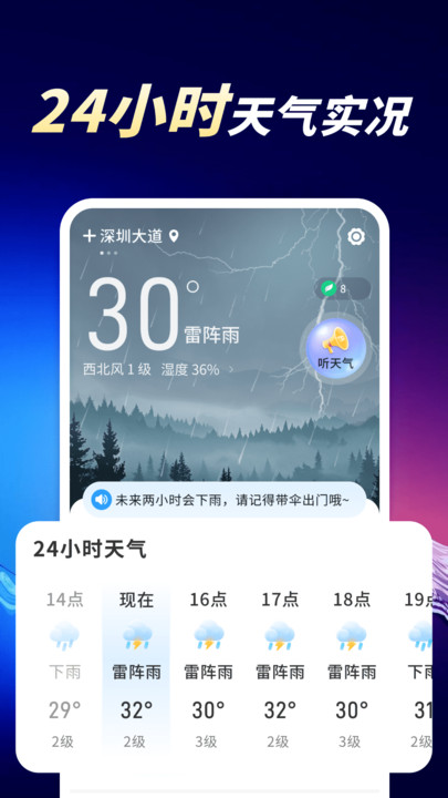 天气预报分秒报软件