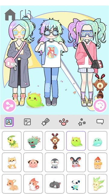 粉彩萌拼女孩手机最新版图1