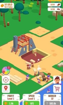 闲置丛林：生存建筑大亨免费版