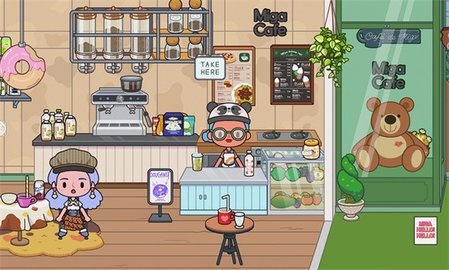 米加小镇户外咖啡馆无广告游戏无广告版
