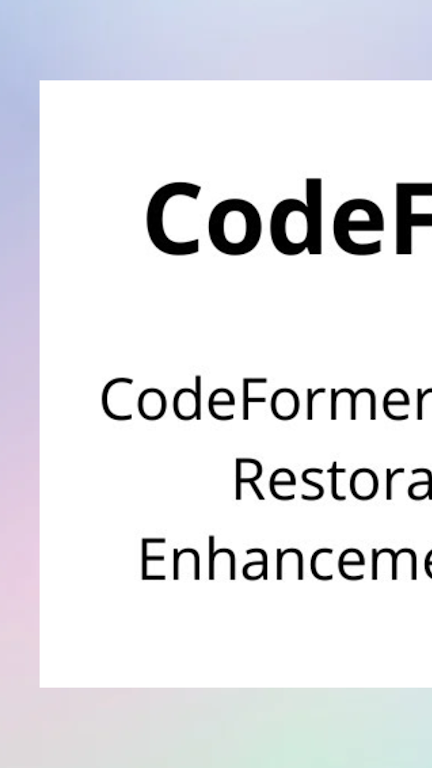 codyformer通用版