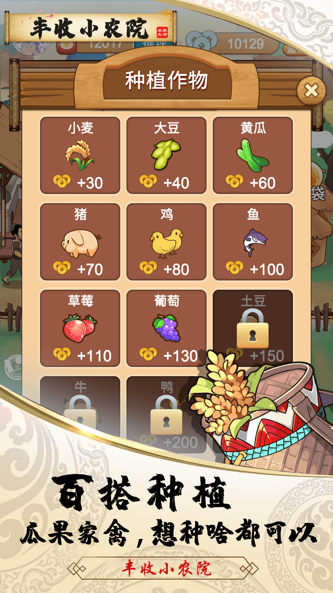 丰收小农院赚钱版图1