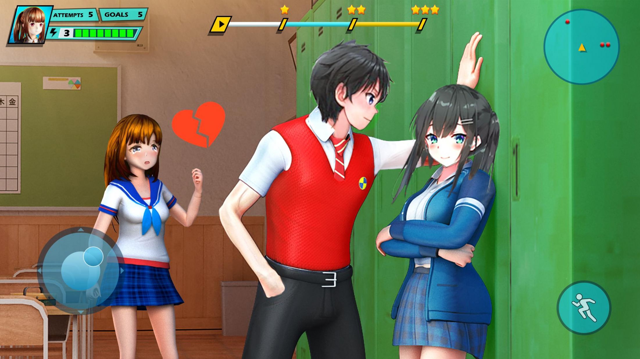 动漫校园爱情生活游戏安卓版（Anime Girl）图2