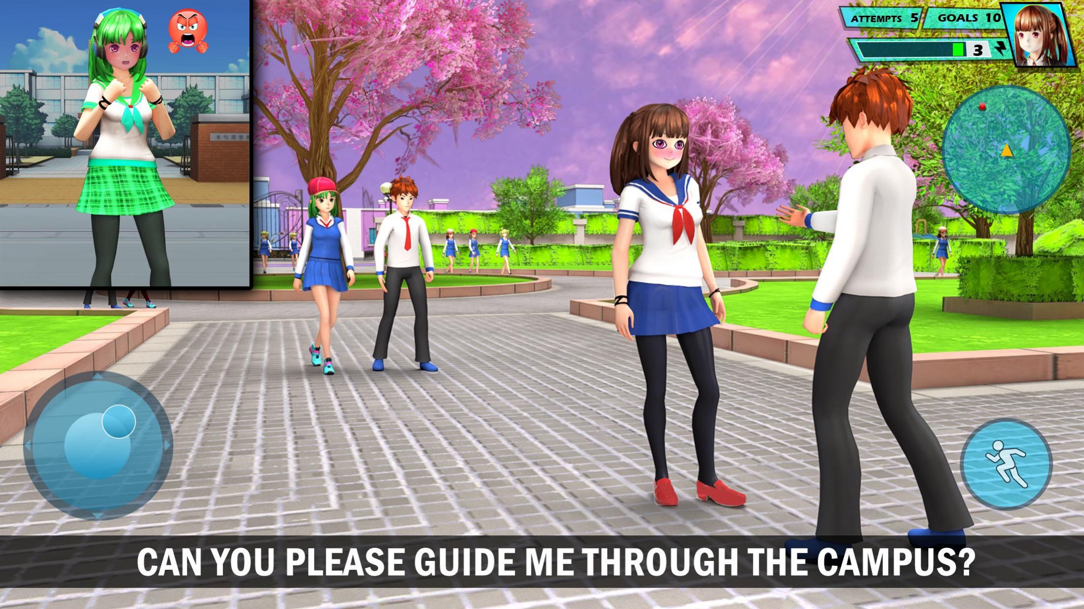 动漫校园爱情生活游戏安卓版（Anime Girl）图1