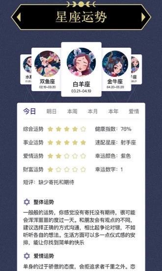 塔罗星盘原版
