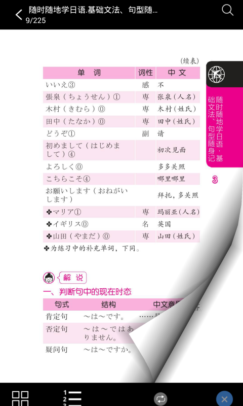 日语基础文法与句型安卓直装版图2