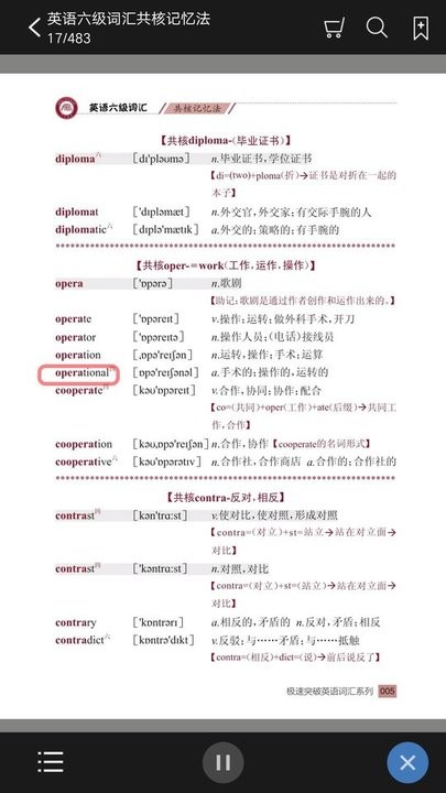 英语六级词汇共核记忆法