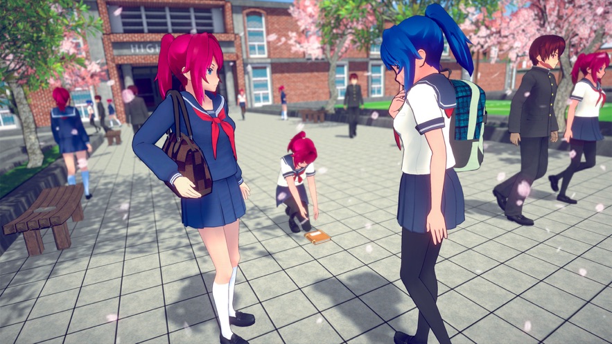 动漫高学校女孩生活3D原版图3
