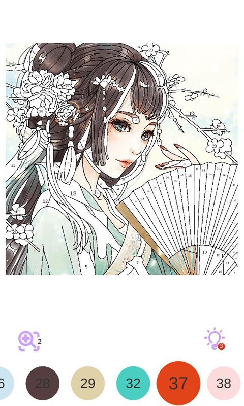 二次元填色原版图2