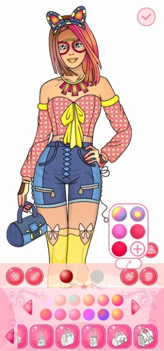 女孩装扮和涂色书(1)