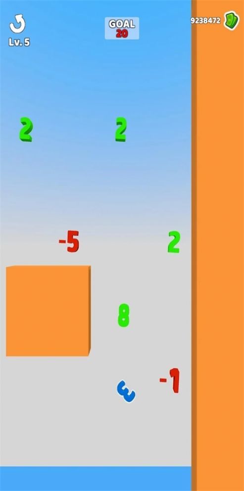 上升的数字3D图1