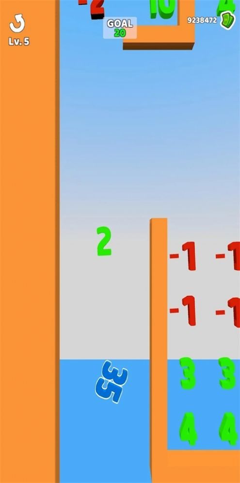 上升的数字3D图3