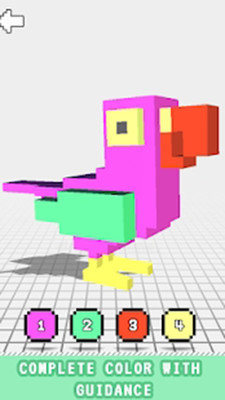 鸟类涂色书3D图2