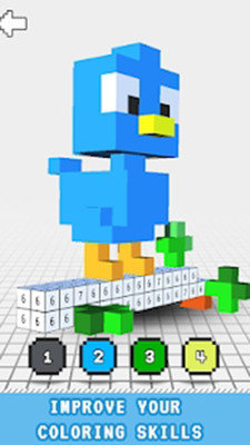 鸟类涂色书3D图4
