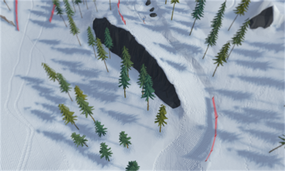 高山冒险滑雪游戏