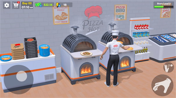披萨店模拟3d