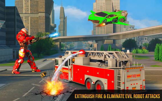 飞行消防车变身机器人(Flying Fire Truck Robot)游戏纯净版