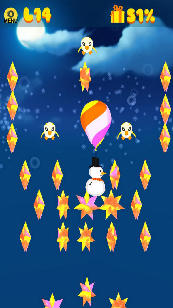 滑行的雪人手游版图3