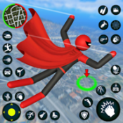 火柴人绳索蜘蛛侠(Stickman Rope Hero Spider Game)官方正版