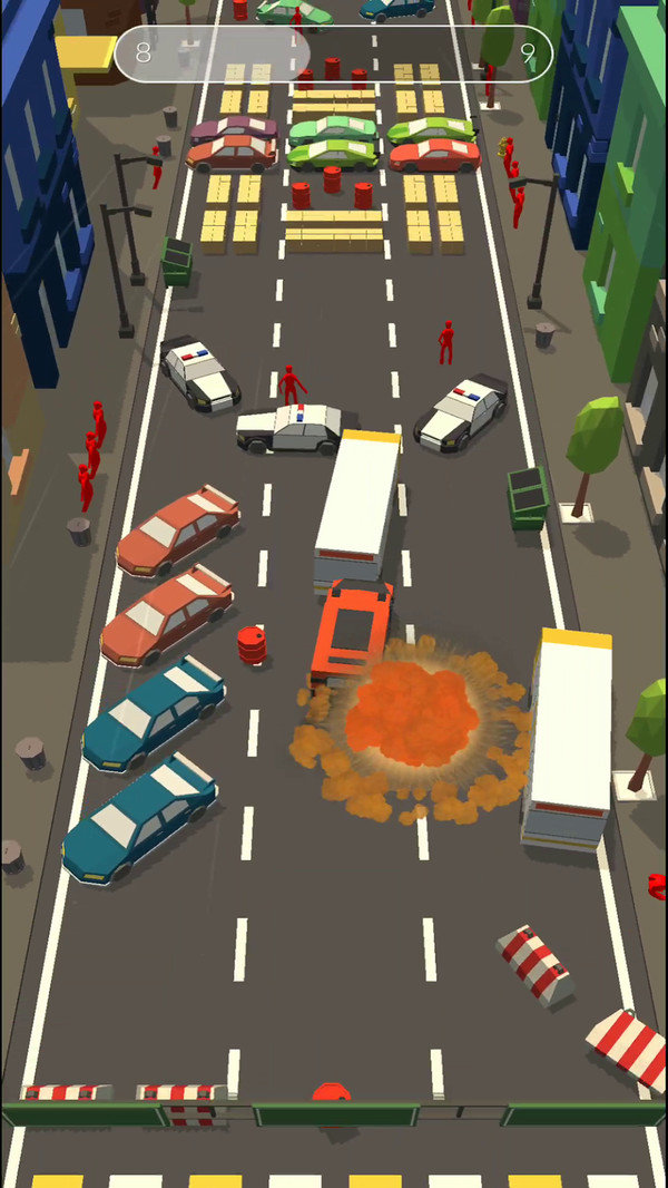 障碍道路碰撞3d手机免费版图3