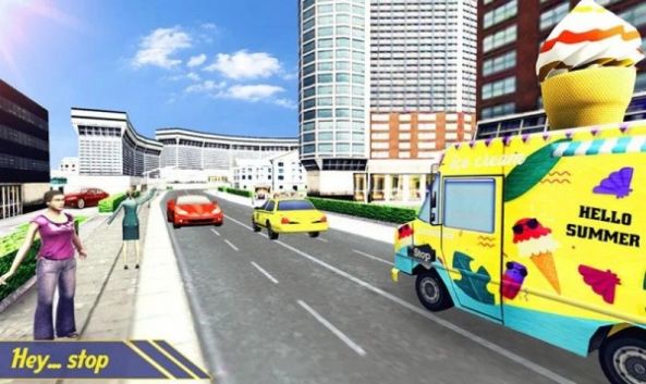 城市冰淇淋送货人(City Ice Cream Delivery Van Simu)游戏绿色版