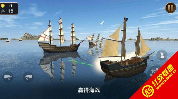 海盗船模拟器3D(Pirate Ship Sim 3D - Sea Treasur)手机版