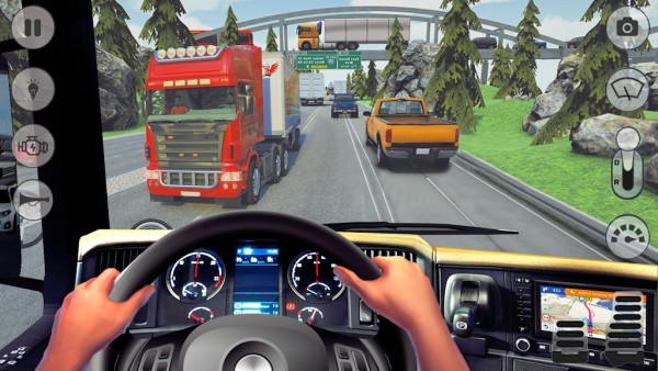 在卡车驾驶中(In Truck Driving Highway Race Si)手游版