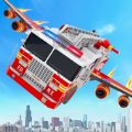 飞行消防车变身机器人(Flying Fire Truck Robot)游戏纯净版