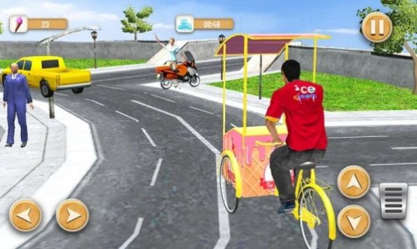 城市冰淇淋送货人(City Ice Cream Delivery Van Simu)游戏绿色版