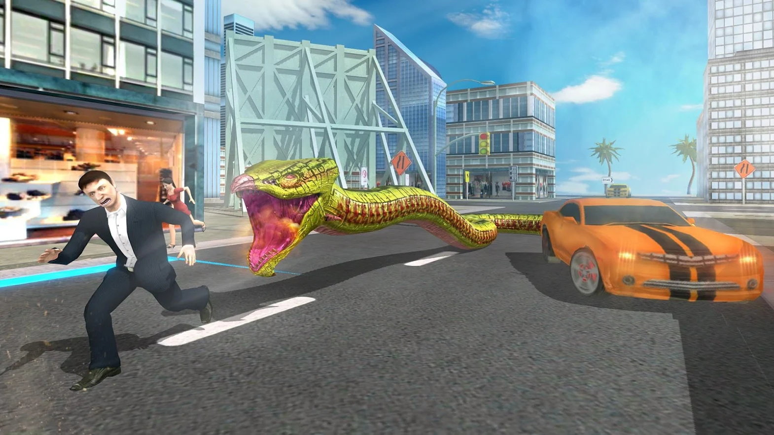 蟒蛇袭击城市(Wild Anaconda Snake Simulator)游戏完整版(1)
