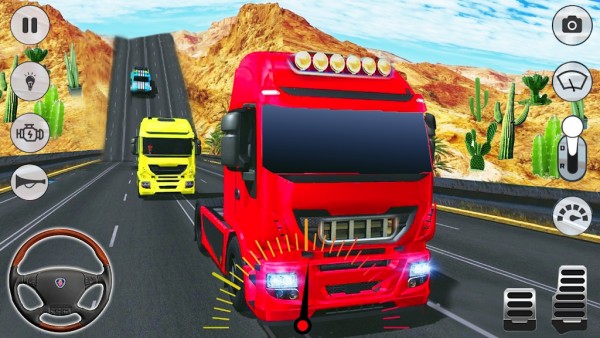 在卡车驾驶中(In Truck Driving Highway Race Si)手游版