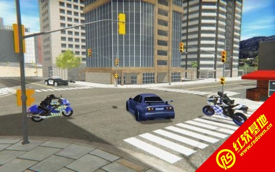 骑着摩托车的警察(Police bike real crime city driv)手机免费版