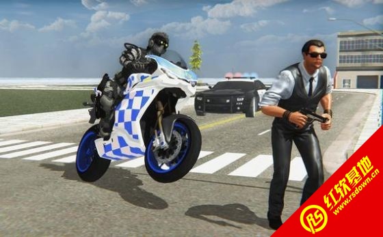 骑着摩托车的警察(Police bike real crime city driv)手机免费版