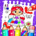 娃娃油漆着色(Drawing Book Princess Coloring)手游免费版