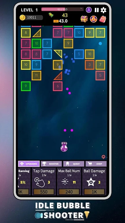 放置彩色泡泡射手(IdleBubbleShooter)游戏完整版