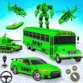 陆军校车机器人汽车(ArmySchoolBusRobotCarGame)手机免费版