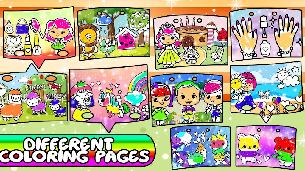 娃娃油漆着色(Drawing Book Princess Coloring)手游免费版(1)
