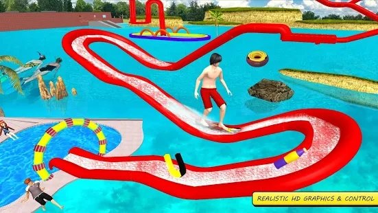 滑水上山探险(Water Slide Uphill Rush Adventur)游戏无广告版
