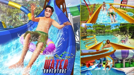 滑水上山探险(Water Slide Uphill Rush Adventur)游戏无广告版