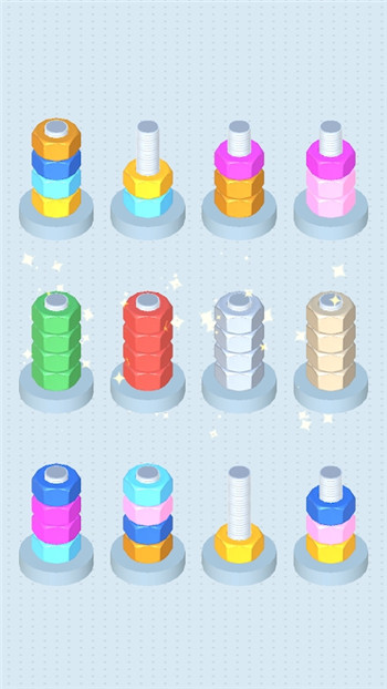 螺旋排序拼图(Screw Sort)游戏最新版(2)
