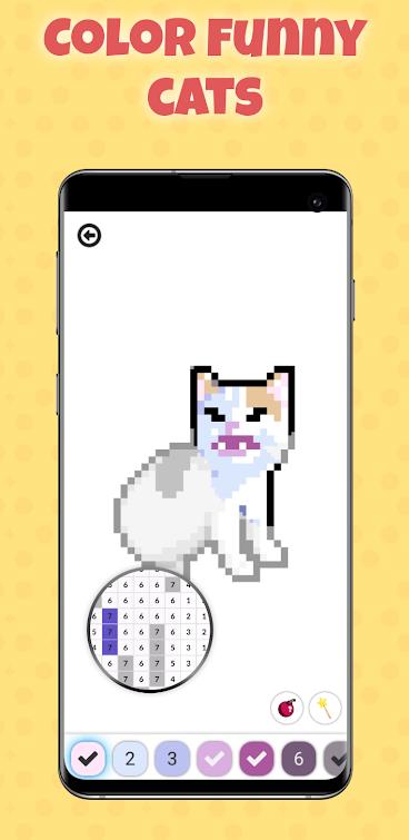 傻猫数字涂色(Silly Cats Color By Number)免费版(2)