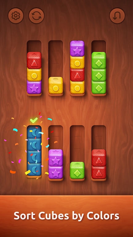 彩色木材分类(ColorwoodSort)游戏完整版(1)