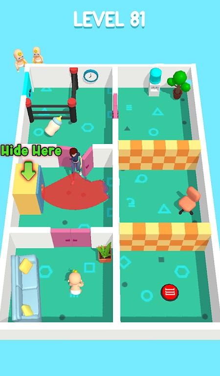 爸爸逃亡之藏小家伙(Dad Escape: Hide Little One!)手游无广告版(2)