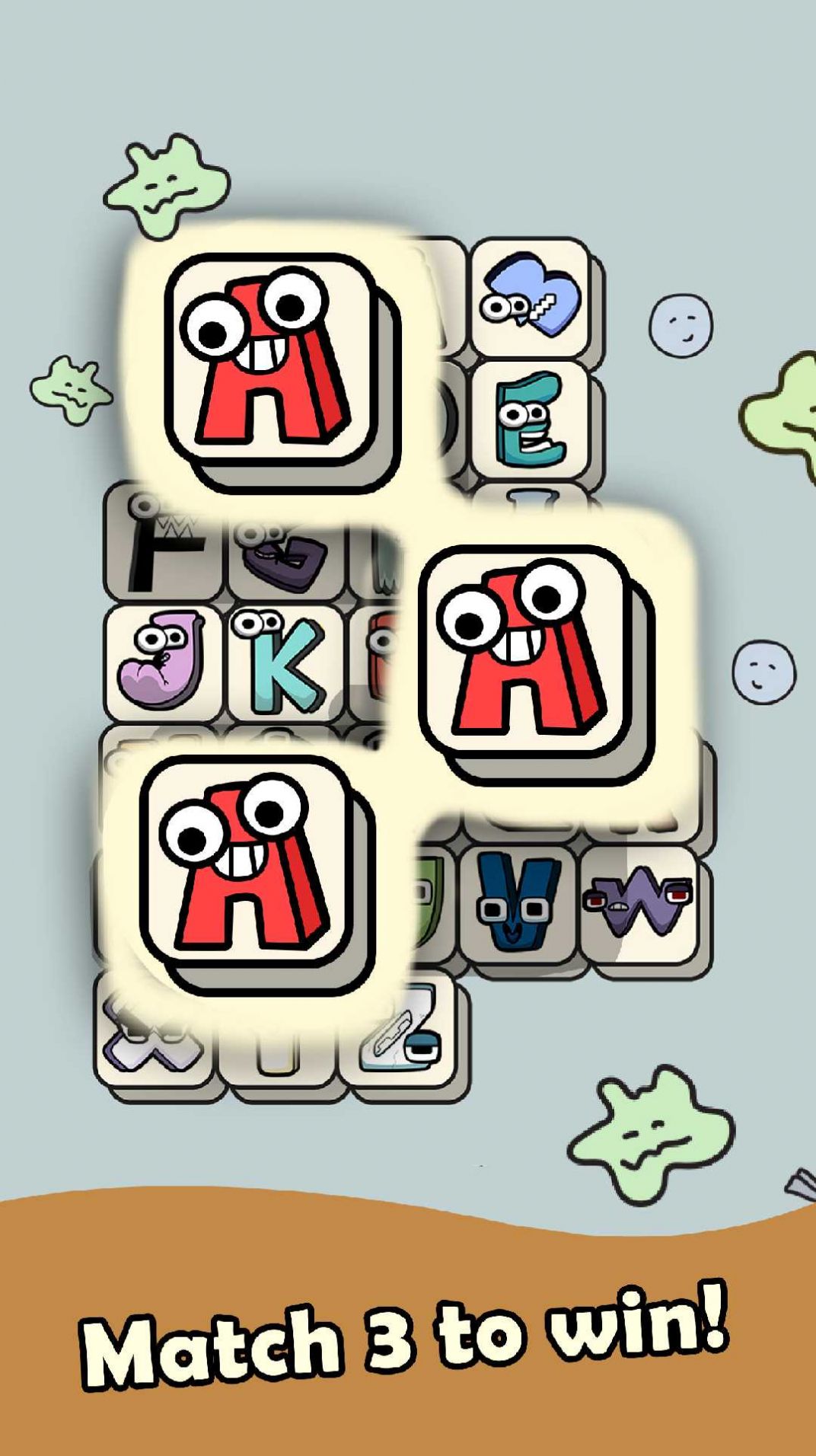 字母魔术瓷砖匹配(Alphabet Tiles Monster Match)游戏绿色版