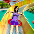 水上主题公园特技竞赛(WaterSlideDownhillRush)最新免费版