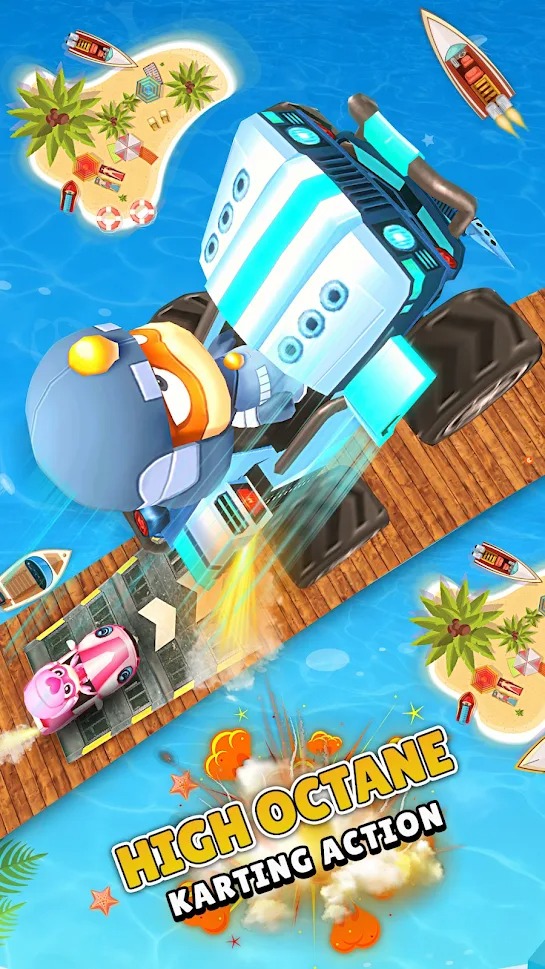 卡通卡丁车漂移(Go Kart Racing)游戏绿色版(3)