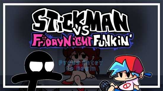 周五夜放克火柴人小黑模组(Stickman Vs Friday Night Funkin)游戏正版(1)